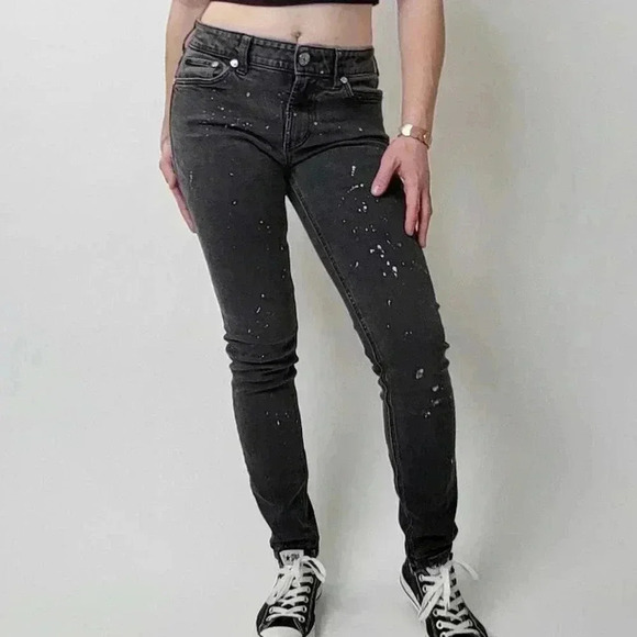 Pacsun High Rise Skinniest Black Distressed Jeans - Picture 2 of 12